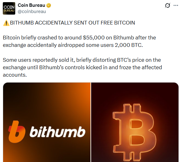Bthumb accidently send btc to user