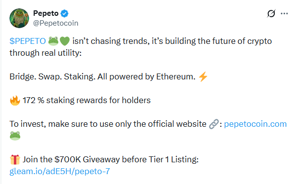 pepeto staking rewards