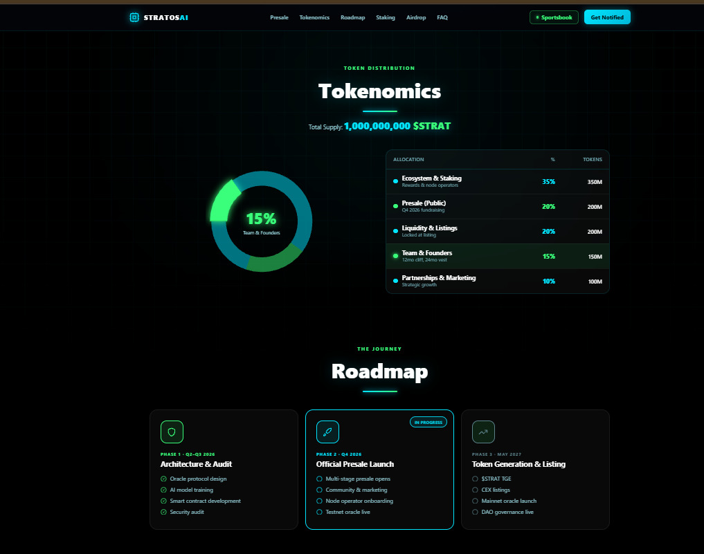 Stratos AI Tokenomics