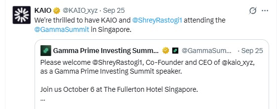 per this summit announcement on X