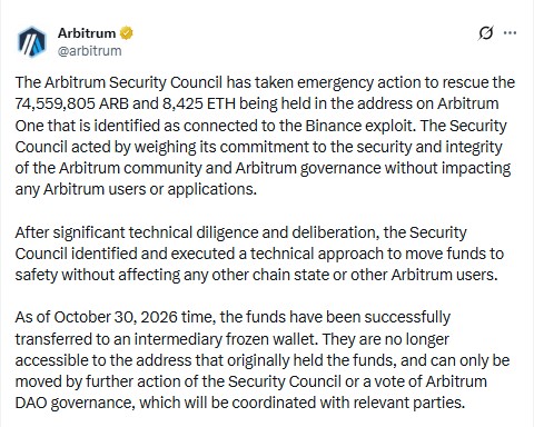 Arbitrum Official X-Post Arbitrum Official X-Post