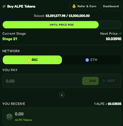 AlphaPepe Presale Price AlphaPepe Presale Price