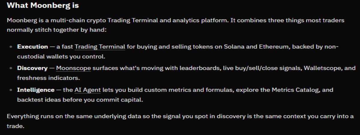 MoonBerg official docs screenshot showing ai agent details