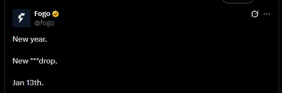 Fogo Mainnet Launch Date January 13