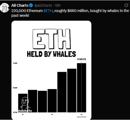 ETH HELD BY WHALES