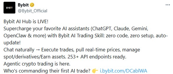 Bybit AI Trading Hub Launched
