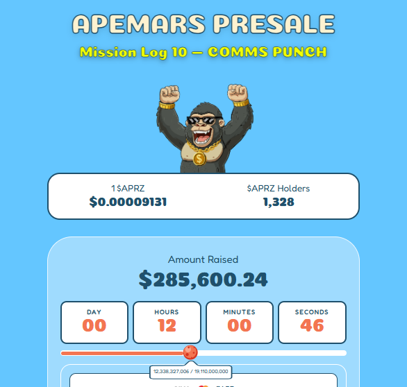 Apemars presale update