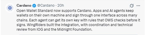 per the official Cardano post