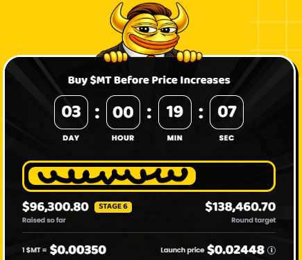 MemeToro Presale Dashboard MemeToro Presale Dashboard