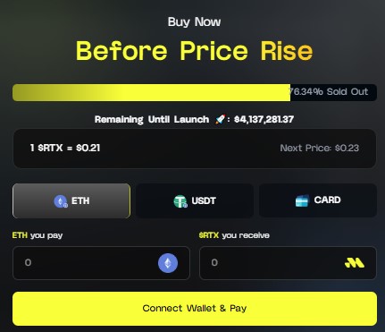 Official Remittix presale dashboard Official Remittix presale dashboard