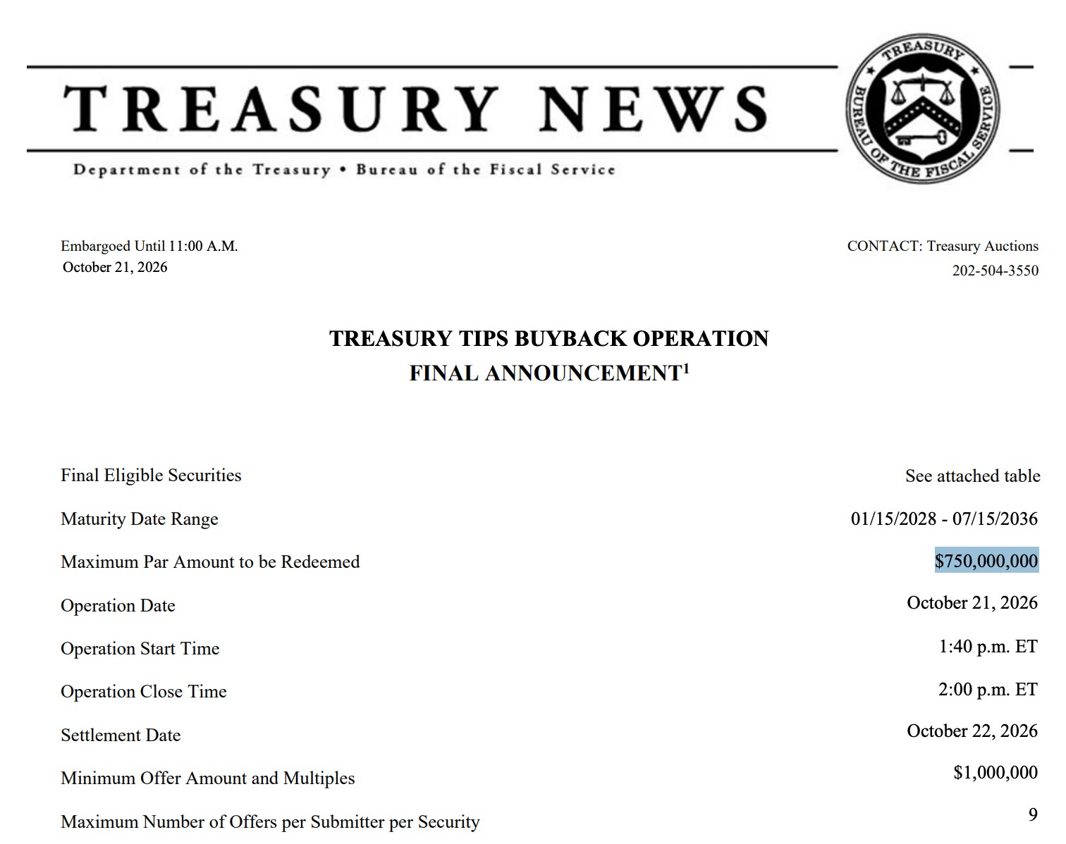 Treasury Buyback PDF Treasury Buyback PDF