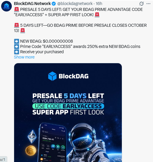BlockDAG News graphic showing Super App renders 