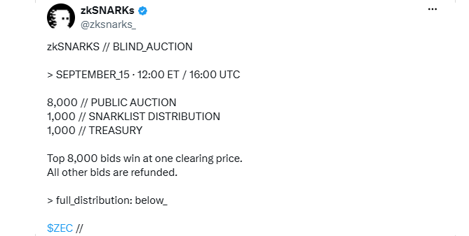 zkSNARKS Blind Auction zkSNARKS Blind Auction