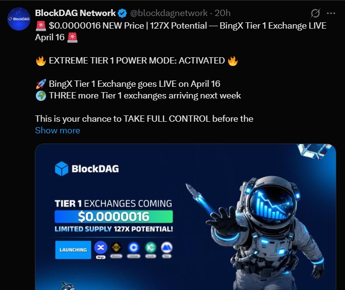 BlockDAG Listing Date BlockDAG Listing Date