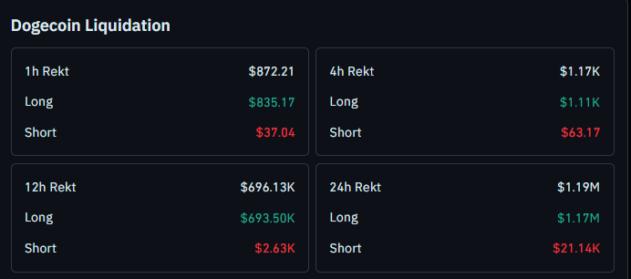 Doge liquidation data