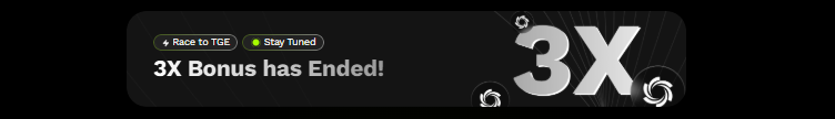3X bonus phase is officially over