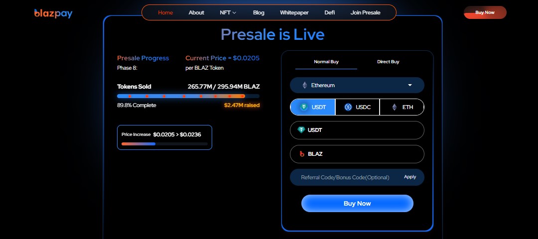 BLAZPAY presale 