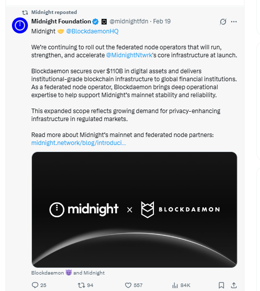 Midnight and Blockdaemon partnership strengthening network infrastructure Midnight and Blockdaemon partnership strengthening network infrastructure