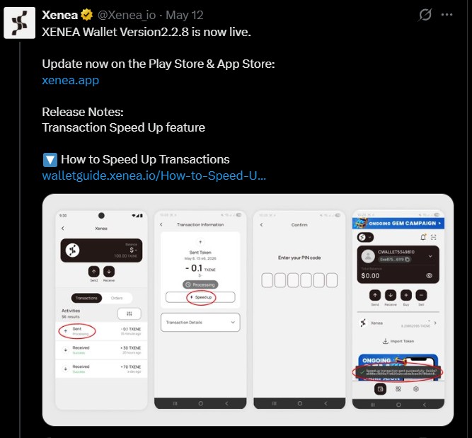 atest Xenea wallet's new version atest Xenea wallet's new version