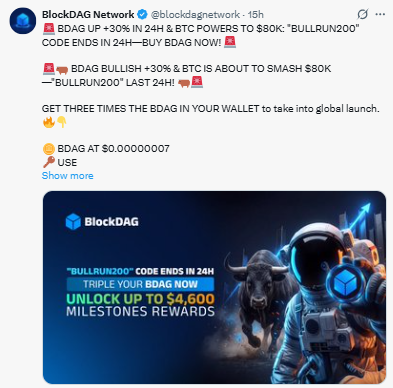 BDAG is bullish +30%