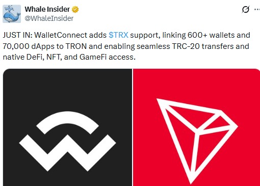 Walletconnect tron support