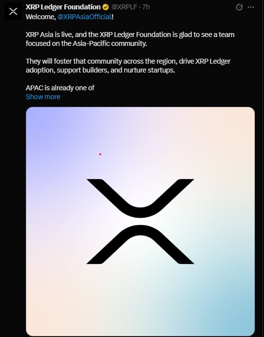 XRP Asia is live and the XRP Ledger Foundation is glad to see XRP Asia is live and the XRP Ledger Foundation is glad to see