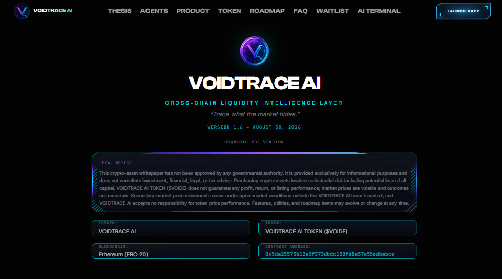 VOIDTRACE AI Whitepaper VOIDTRACE AI Whitepaper