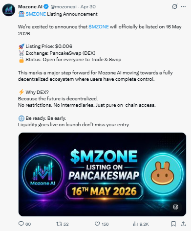 $MZONE launch on Pancakeswap