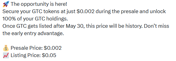 gtech network listing date announcement