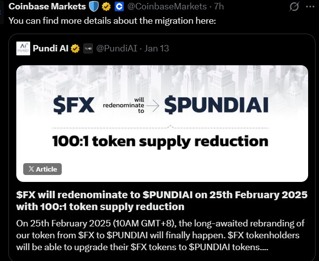 Basics of the FX Token Migration to PUNDIAI Basics of the FX Token Migration to PUNDIAI