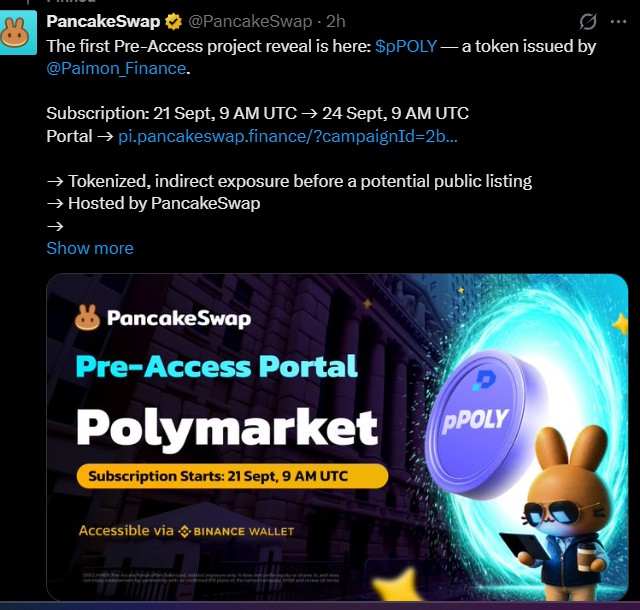 pPOLY Token Is the First Pre-Access Token
