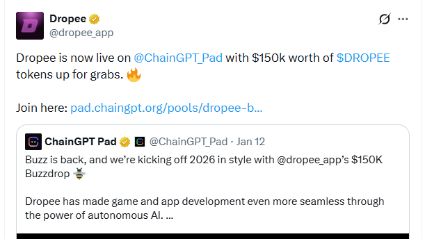 dropee is now live on chatgpt pad