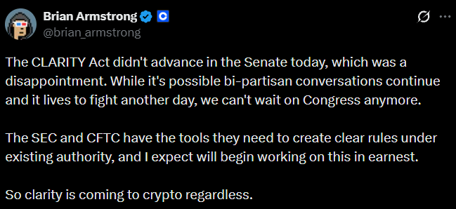 Brian Armstrong Reacts: SEC and CFTC Move