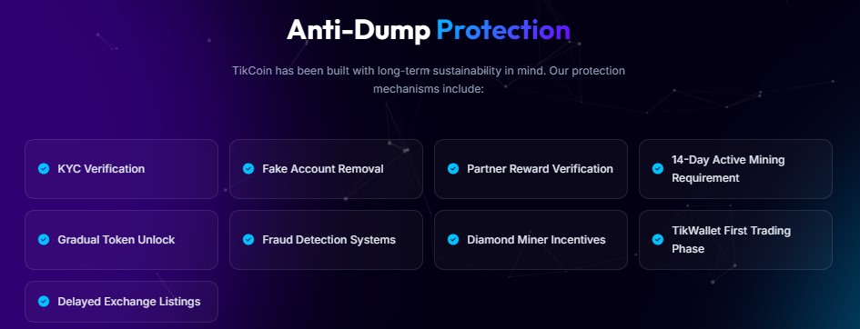TikCoin anti dump protection TikCoin anti dump protection