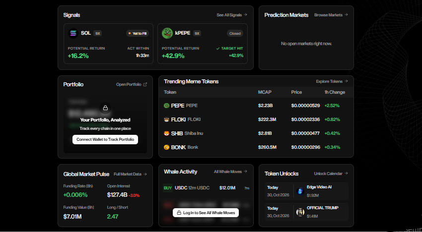 Ozak AI Market Intelligence