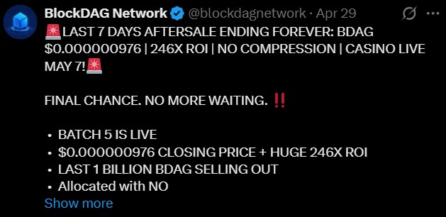 BlockDAG casino launch