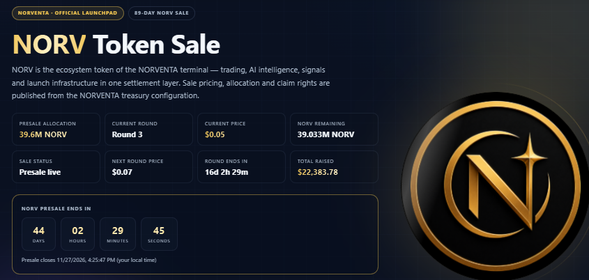 Norventa Presale Crypto Norventa Presale Crypto