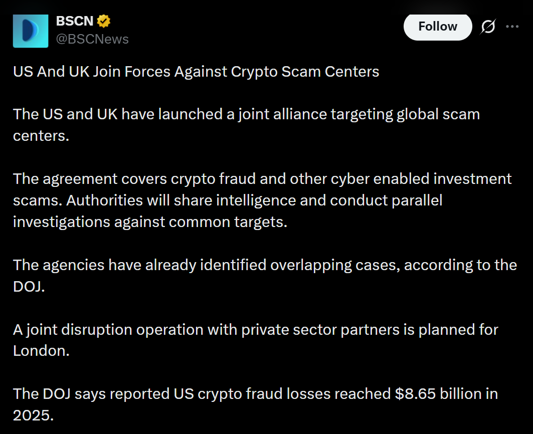BSCNews report on X