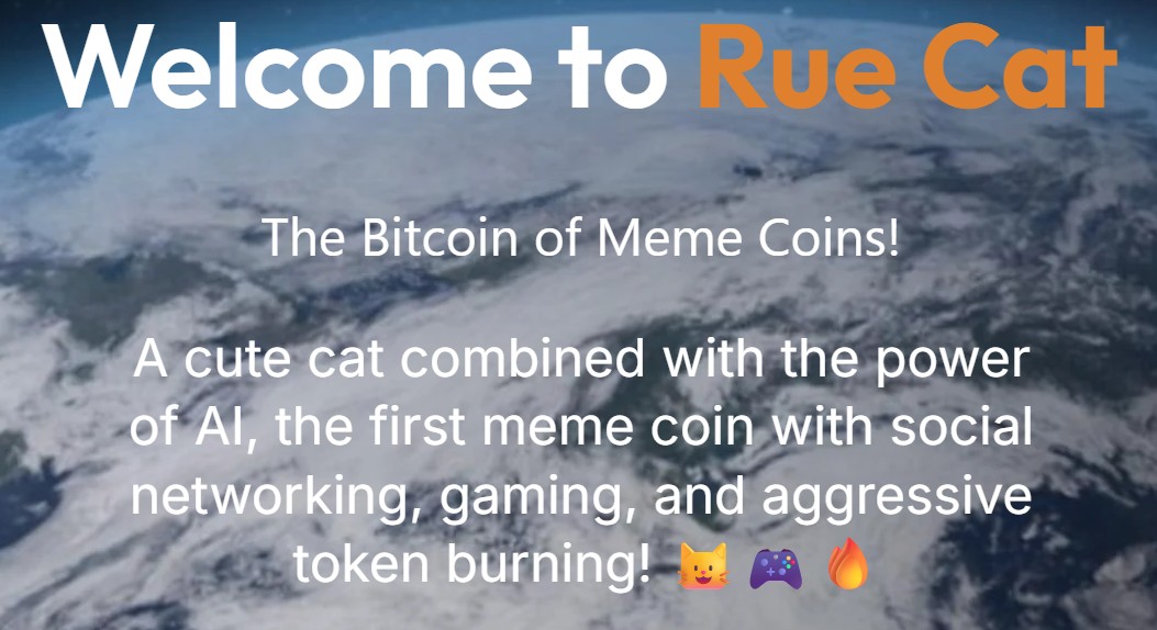 Rue Cat ($RUECAT) Airdrop Cute Meme + AI Cat on Solana