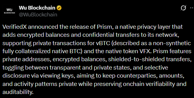 VerifiedX Launch Prism