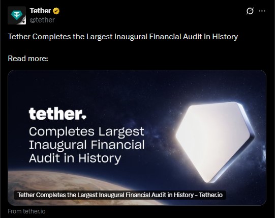 Tether KPMG Audit Tether KPMG Audit