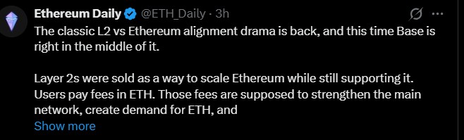 Ethereum News Today: Base Fee Controversy