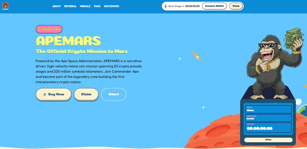 ApeMars official homepage