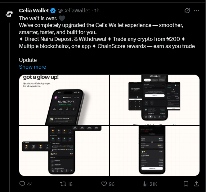 Key Features Added in Celia Wallet Update Key Features Added in Celia Wallet Update