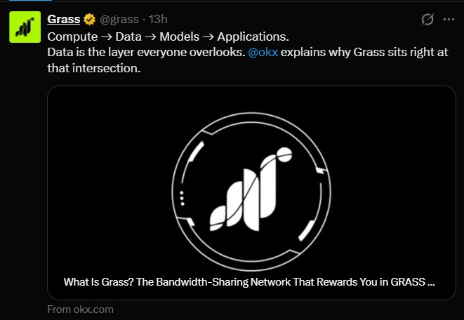 OKX Spotlights Grass AI Value Chain OKX Spotlights Grass AI Value Chain