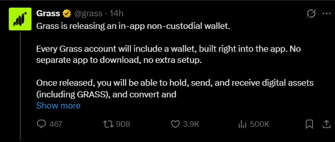 Grass Airdrop Season 2: Wallet Update