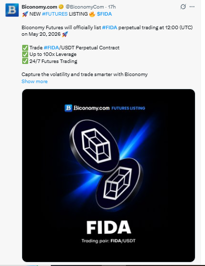 The Biconomy futures listing
