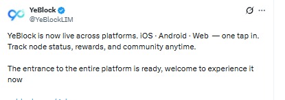 YeBlock X official page post