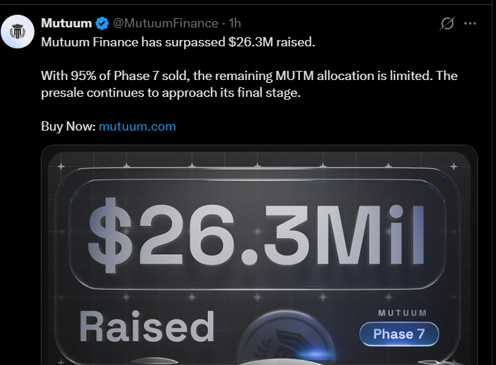 Mutuum Finance Presale Update Mutuum Finance Presale Update