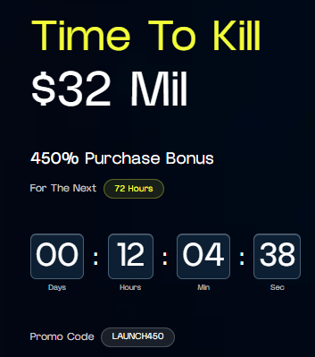 Remittix LAUNCH450 bonus countdown before 32 million milestone